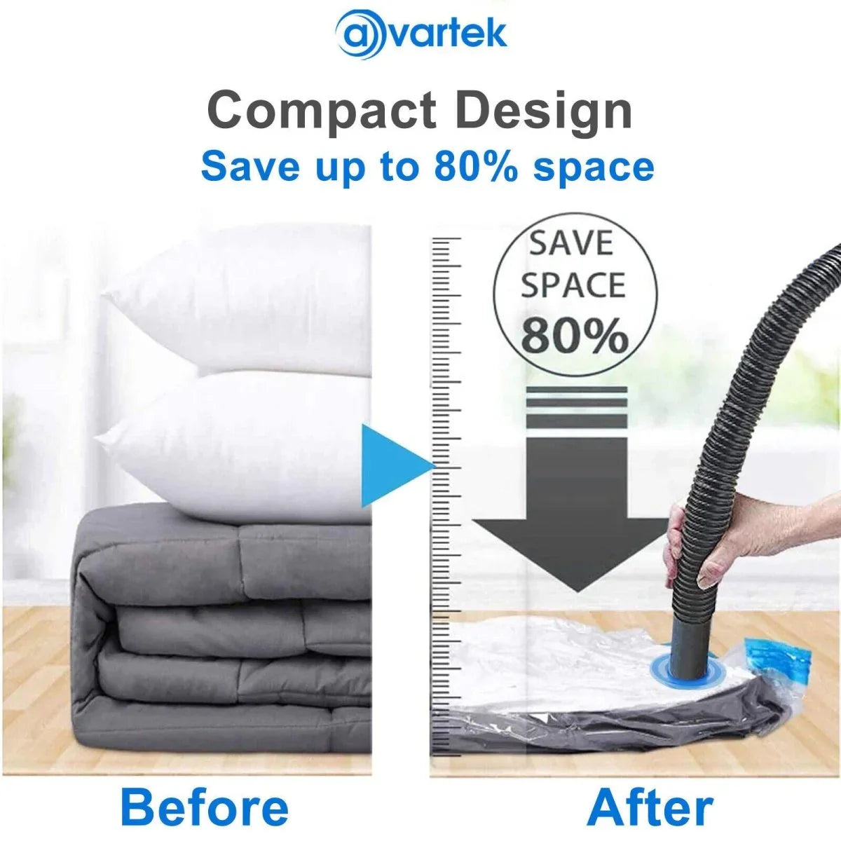 6 X STRONG VACUUM STORAGE SPACE SAVING BAGS VAC BAG SPACE SAVER VACCUM VACUM - BAG - Show Gadgets
