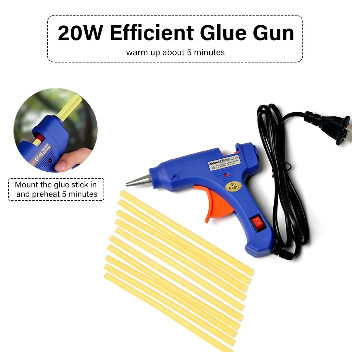 56pcs Car Paintless Kit Dent Puller Lifter Repair Removal Hail Gun Tool UK Plug - Show Gadgets