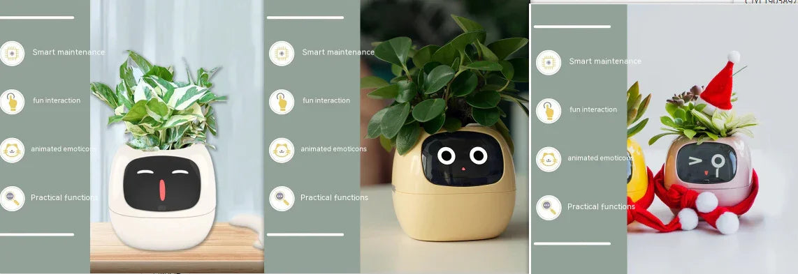 Smart Planter Endless Fun Over 49 Rich Expressions 7 Smart Sensors And AI Chips Make Raising Plants Easy And Fun - Show Gadgets