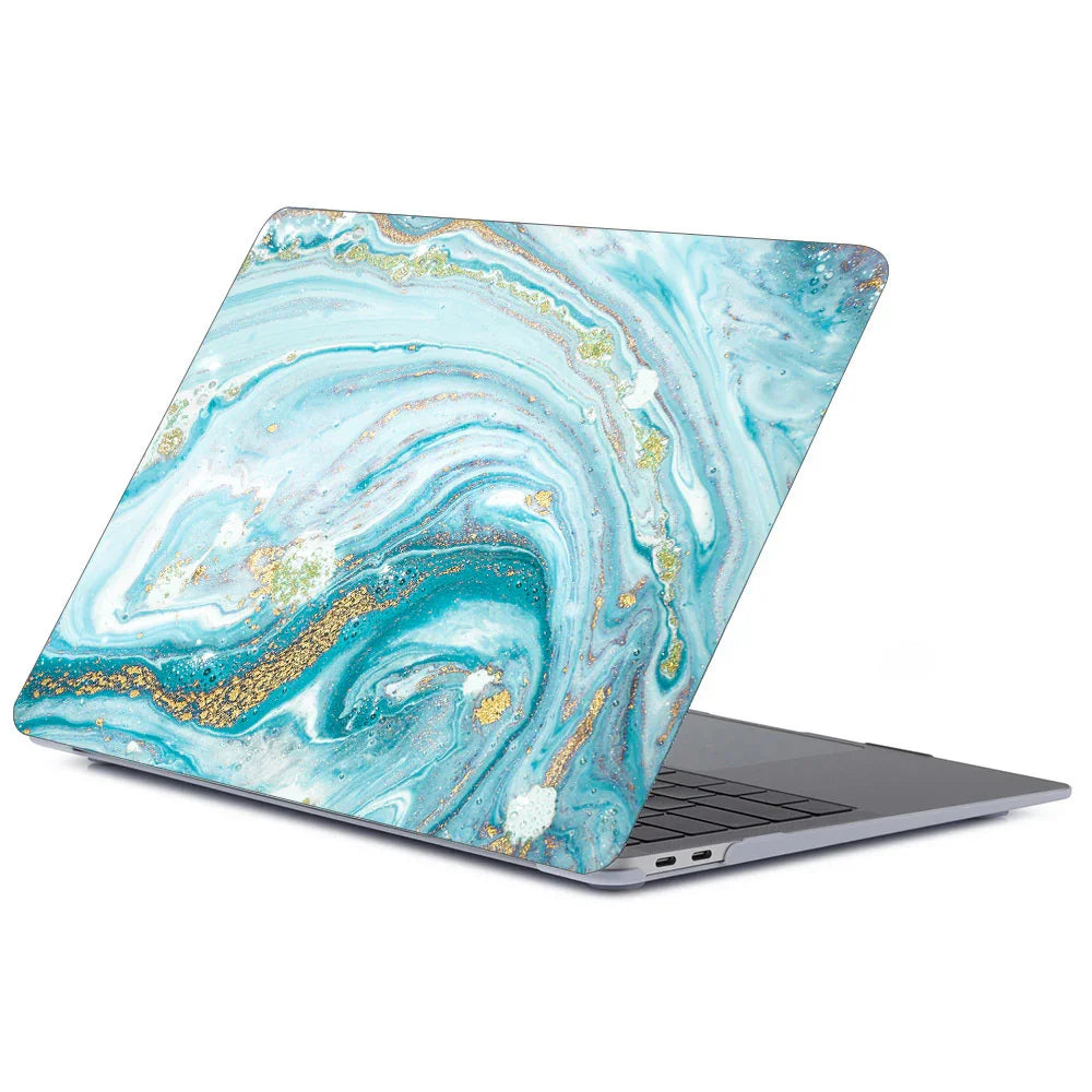 Notebook Marbled Frosted Protective Case - Show Gadgets