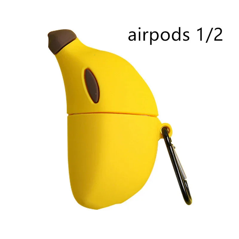 Compatible with Apple, Lovely banana airpods Pro protective silicone - Show Gadgets