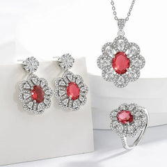Bride Jewelry Earrings Necklace Jewelry Suit - Show Gadgets