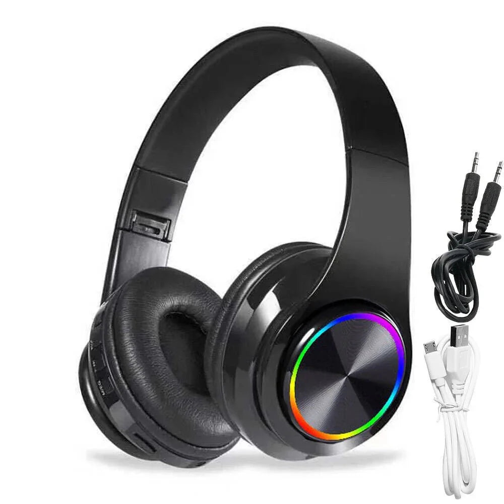 Wireless Bluetooth Headphones Over - Ear Noise Canceling All Devices - Show Gadgets