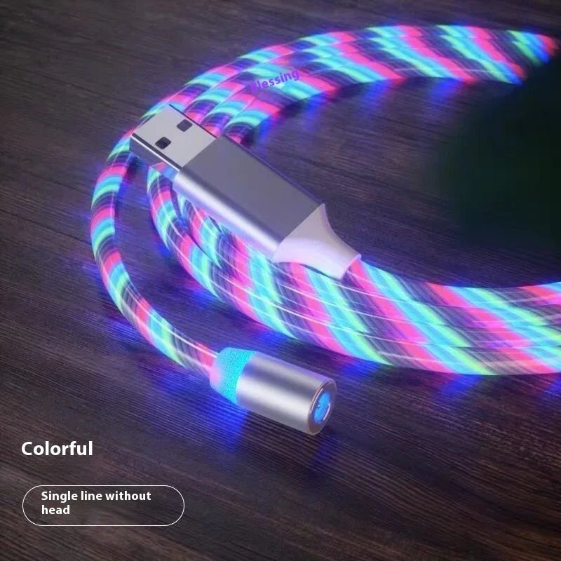 Magnetic Charging Cable Streamer Fast Charging Cable Lighting Micro USB Cable LED Magnet Charger Type-C Cable - Show Gadgets