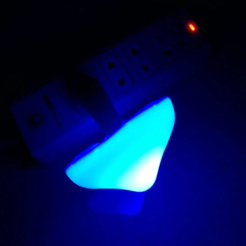 LED Night Light Mushroom Wall Socket Lamp EU US Plug Warm White Light - control Sensor Bedroom Light Home Decoration - Show Gadgets