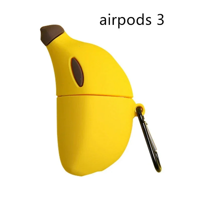 Compatible with Apple, Lovely banana airpods Pro protective silicone - Show Gadgets