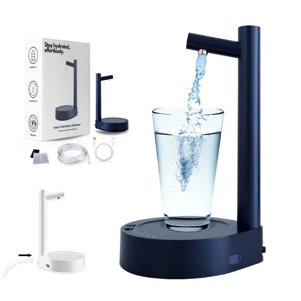 Desk Dispenser Electric Water Gallon Automatic Water Bottle Dispenser Rechargeable Water Dispenser - Show Gadgets