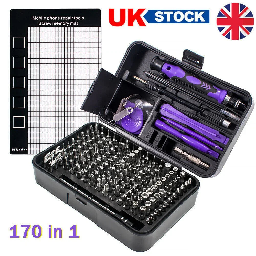 170 In 1 Precision Screwdriver Set Repair Tool Kit For Laptop Computer PC Phone - Show Gadgets