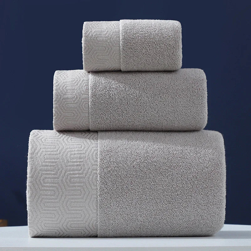 Pure Cotton Towels Three-piece With Hand Bath Towel Class - Show Gadgets