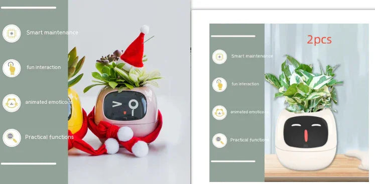 Smart Planter Endless Fun Over 49 Rich Expressions 7 Smart Sensors And AI Chips Make Raising Plants Easy And Fun - Show Gadgets