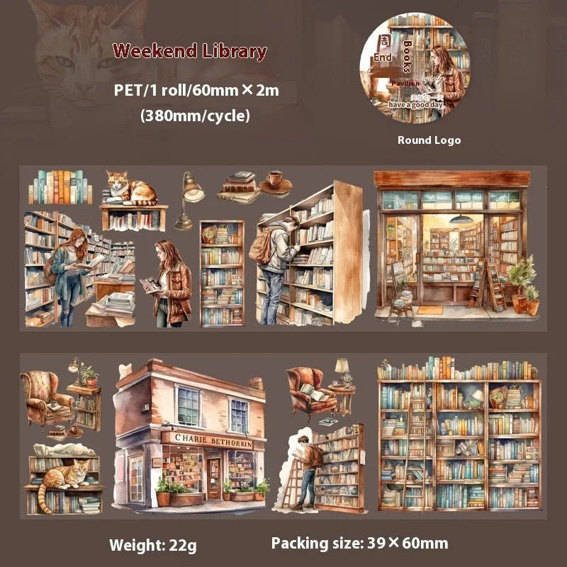 Beautiful Day Life Scene Landscaping Washi Tape – Decorative Adhesive for Journals, Scrapbooks & Crafts - Show Gadgets
