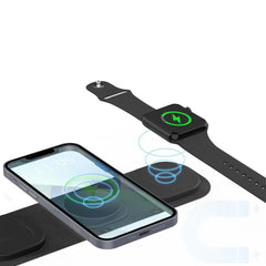 Fabric Travel Charger 3 In 1 Wireless - Show Gadgets