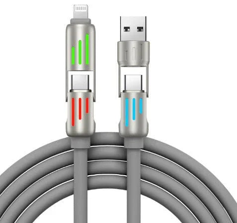 240W Colorful Breathing Light Four - in - one Fast Charge Line - Show Gadgets