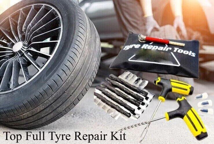 22Pcs Emergency Tyre Puncture Repair Kit Car Van Motorcycle Tubeless Tire Strips - Show Gadgets
