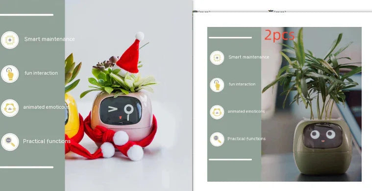 Smart Planter Endless Fun Over 49 Rich Expressions 7 Smart Sensors And AI Chips Make Raising Plants Easy And Fun - Show Gadgets
