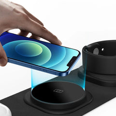 Fabric Travel Charger 3 In 1 Wireless - Show Gadgets