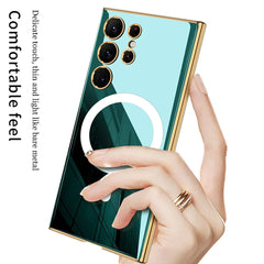 Wireless Charger Circle Magnetic Drop - resistant S24 Ultra - thin Plating Protective Cover Phone Case - Show Gadgets
