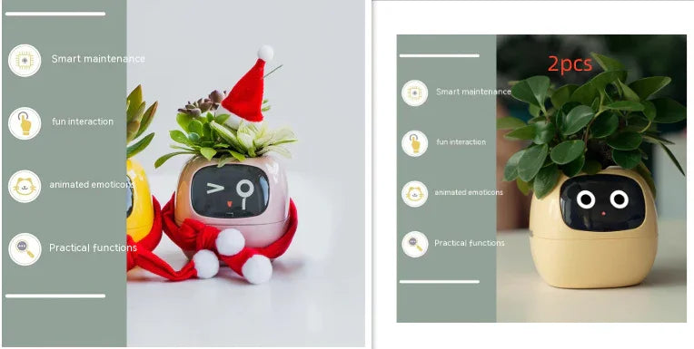 Smart Planter Endless Fun Over 49 Rich Expressions 7 Smart Sensors And AI Chips Make Raising Plants Easy And Fun - Show Gadgets