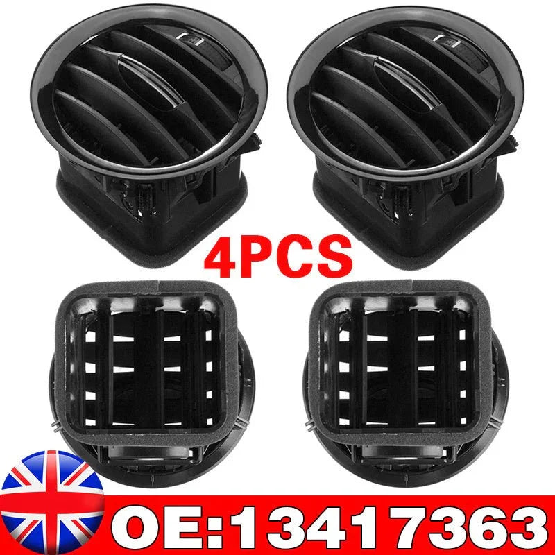 4PCS Interior Air Vent Grille Nozzle 13417363 For Vauxhall Adam Corsa D - Show Gadgets