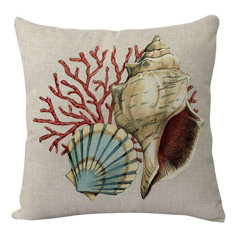 Cushion Covers Sea Turtle Printed Throw Pillow Cases For Home Decor Sofa Chair Seat - Show Gadgets