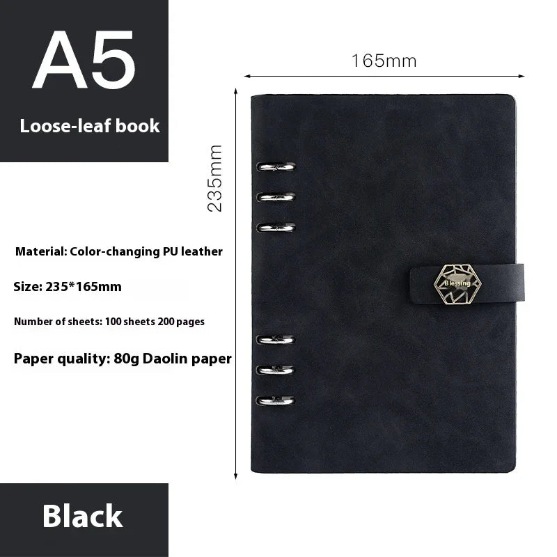A5 Notebook Loose-leaf Removable Notepad Business Office Meeting - Show Gadgets