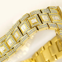 European & American Hip Hop Full Diamond Men's Quartz Watch – Ice Out in Style - Show Gadgets