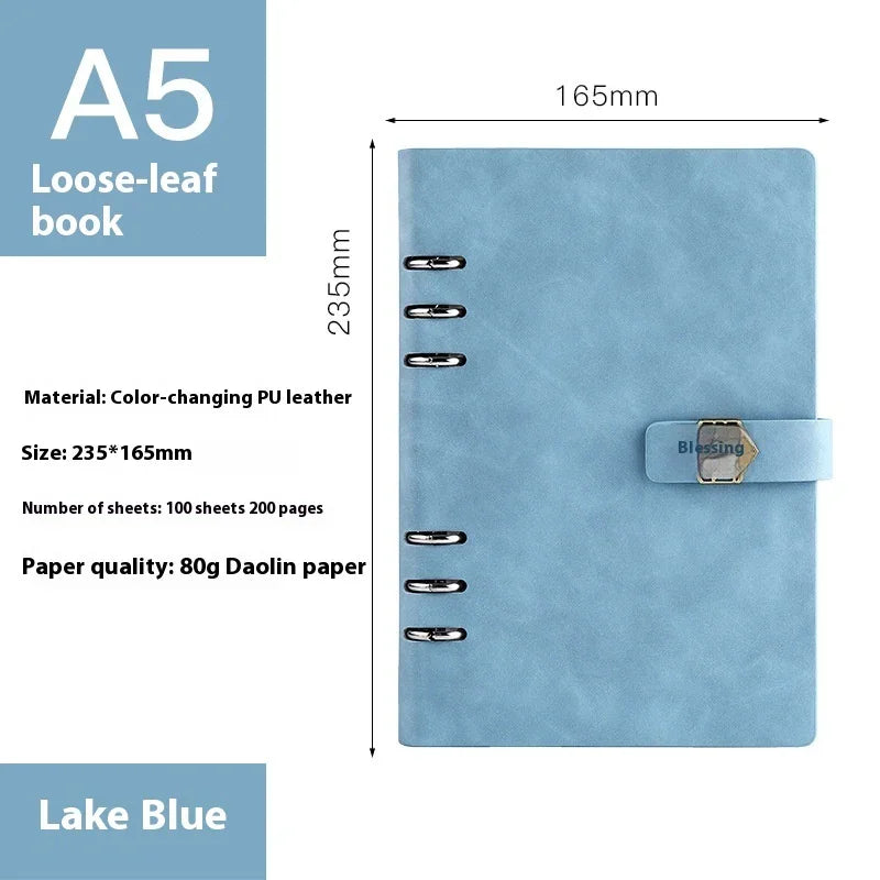 A5 Notebook Loose-leaf Removable Notepad Business Office Meeting - Show Gadgets