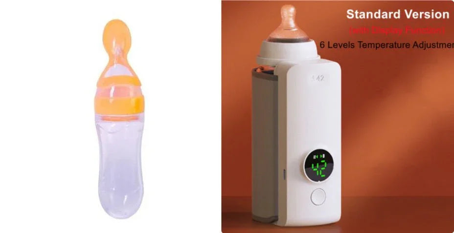 Portable Wireless Rechargeable Baby Bottle Warmer USB Charging And Heating Bag Portable Constant Temperature Milk Warmer Universal Bottle Insulation Sleeve - Show Gadgets