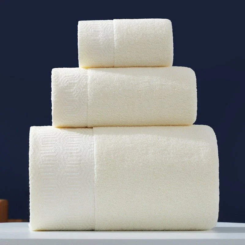 Pure Cotton Towels Three - piece With Hand Bath Towel Class - Show Gadgets