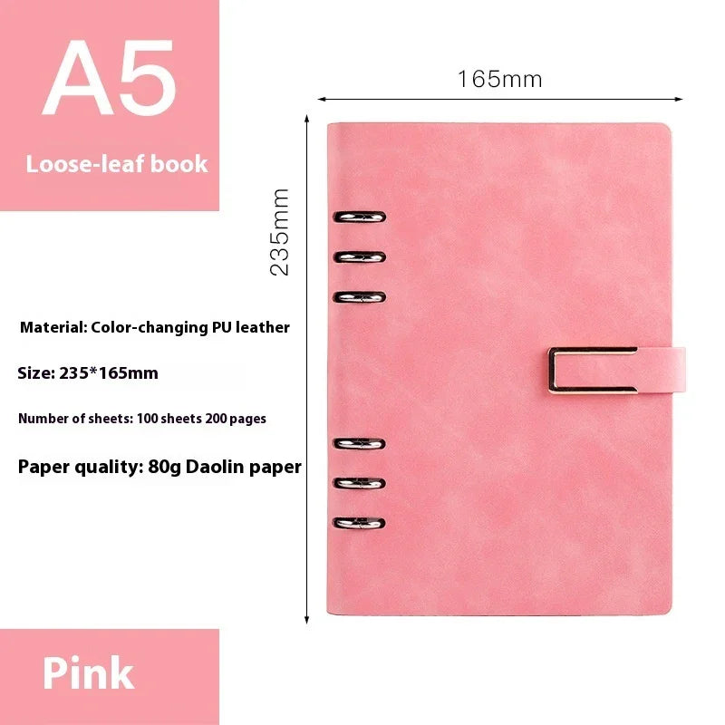 A5 Notebook Loose-leaf Removable Notepad Business Office Meeting - Show Gadgets