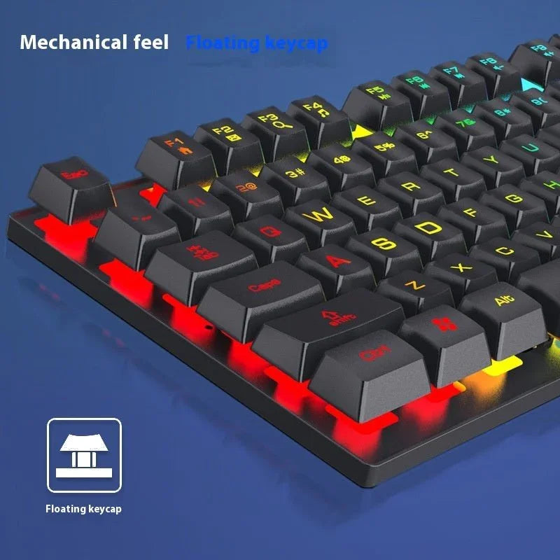 Wired Keyboard Luminous Desktop And Notebook Computer Accessories - Show Gadgets