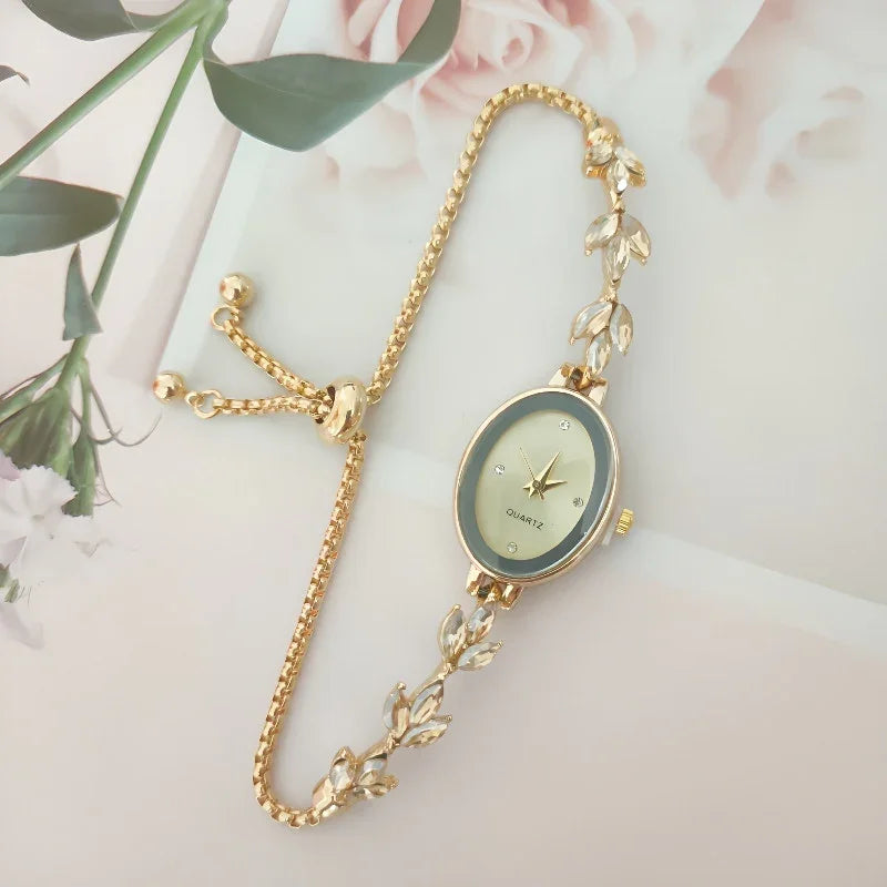 Wheat Diamond Women's Watch Free Adjustment Pull-out Women's - Show Gadgets