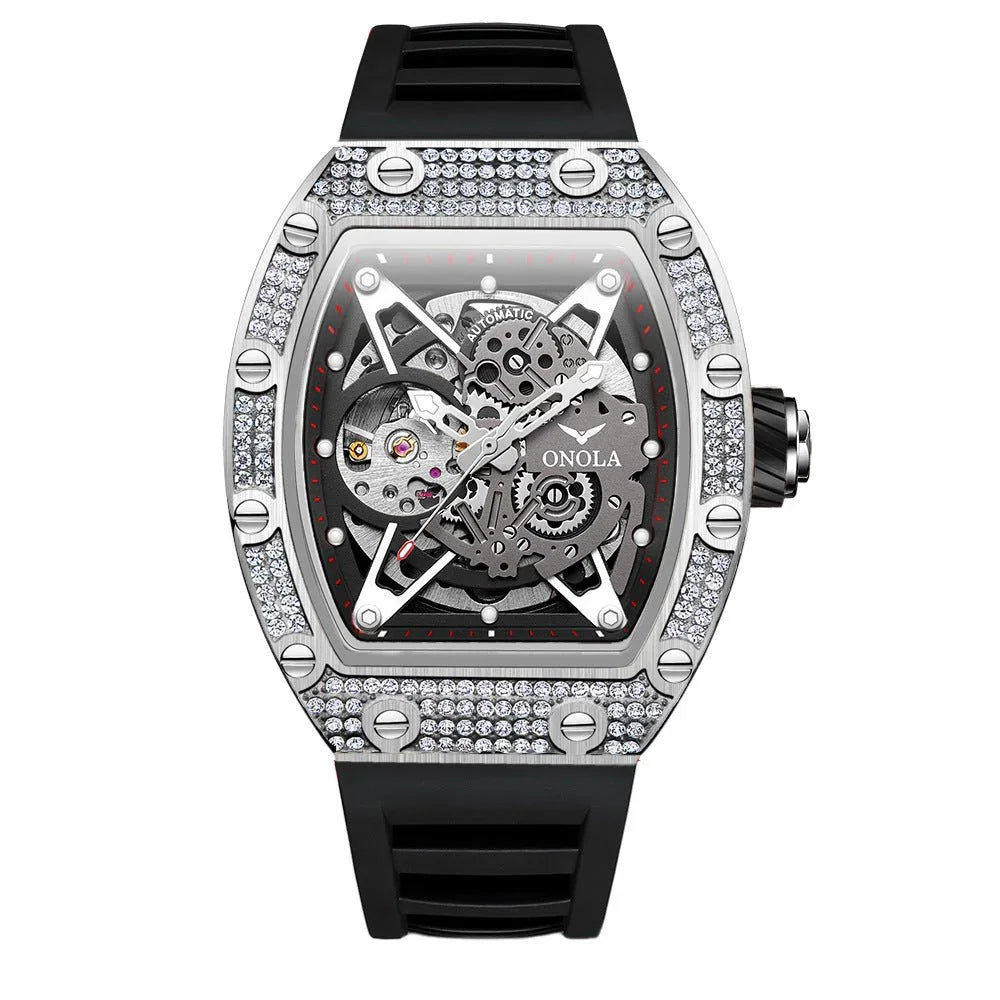 Fully - jewelled Automatic Mechanical Watch Men - Show Gadgets