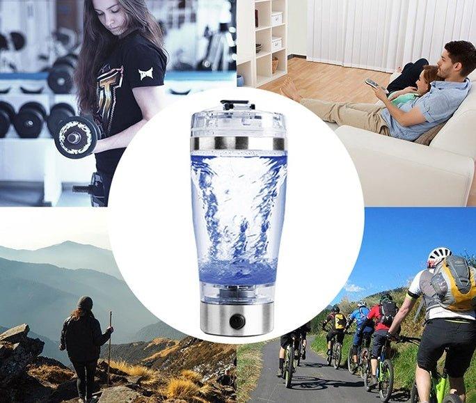 Electric Protein Shake Stirrer USB Shake Bottle Milk Coffee Blender Kettle Sports And Fitness Charging Electric Shaker Cup - Show Gadgets