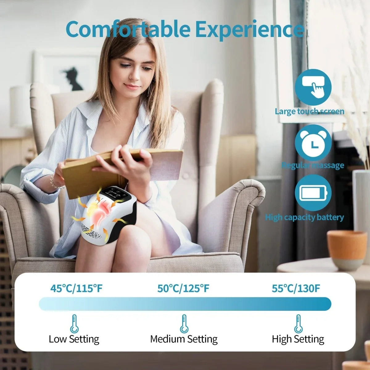 Intelligent Knee Massager – Targeted Relief Through Smart Physiotherapy - Show Gadgets